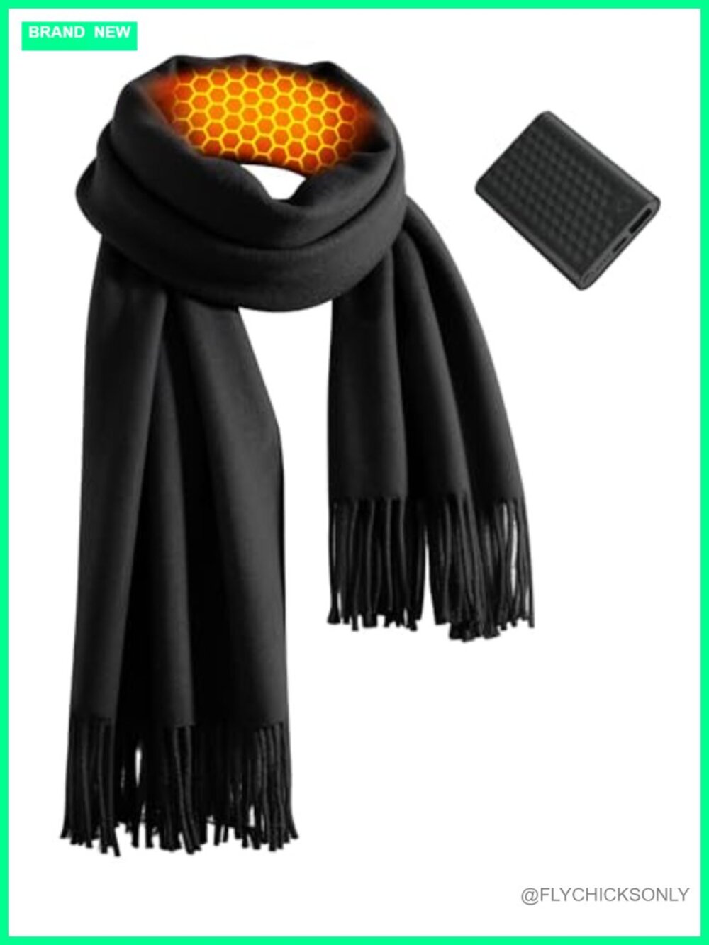 Graphene Heated Scarf Women 6000mAh Battery Fast Charge Neck Warmer